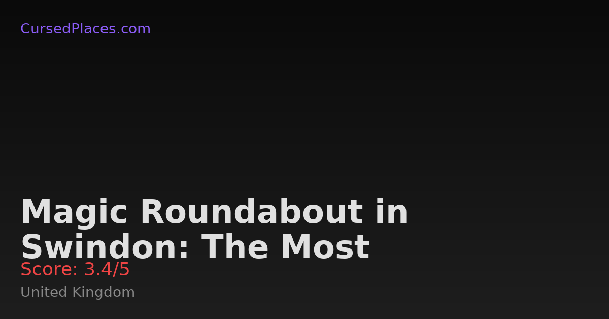Magic Roundabout in Swindon: The Most Confusing Traffic Junction ...